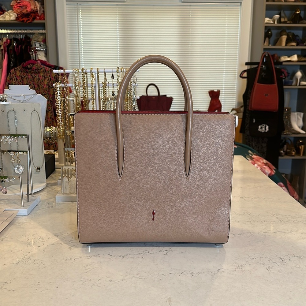 Christian Louboutin red 2 way satchel/crossbody bag
